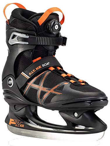 K2 Skates Herren Schlittschuhe F.I.T. Ice Boa, black - orange, 25E0401.1.1.070