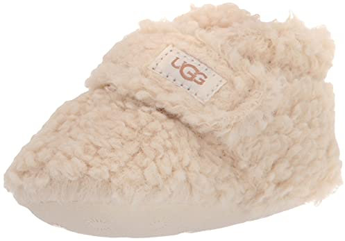 UGG Unisex Baby Bixbee Krabbelschuhe, Natural Curly Faux Fur, 18 EU