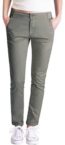 Fraternel Pantalon Chino Femme Kaki L