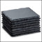 Sir Finley Monkey Schiefer Untersetzer Set - 8 Glasuntersetzer eckig - Schieferplatte 10x10 cm schwarz für Deko, Raclette, Kerzen, Getränke