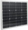 LeoFla Panneau solaire photovoltaïque monocristallin de 50 W 21 V avec pinces à étau, variable, moyenne