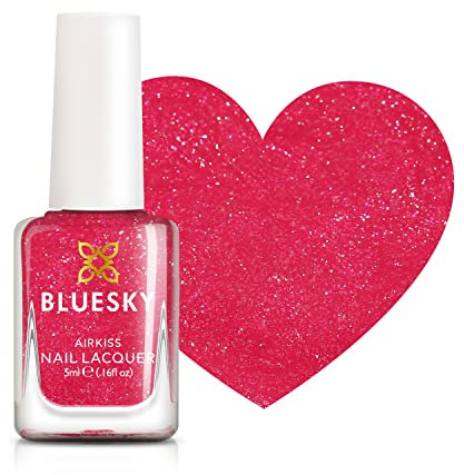 Bluesky Kids Nail Varnish – CHERRY FIZZ, Red. Easy Peel-off, Non-Toxic, Water- based, Odour-free Nail Polish for Kids, 5ml