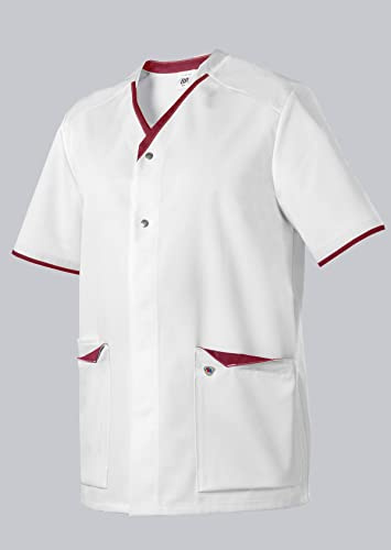 BP 1703-485-2188 Kasack Für Sie & Ihn, Normale Passform, 50% Baumwolle/50% Polyester, Weiß/Koralle, Größe Sn