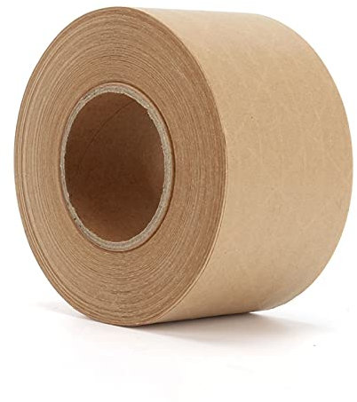 Nastro di Carta Kraft Nastro da Imballaggio in Carta Kraft Attivato Dall'acqua in Fibra di Vetro Ad Alta Resistenza Per Nastro da Imballaggio Per Spedizioni Pesanti Marrone