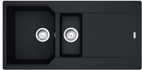 Franke Urban UBG 651-100 114.0682.531 - Fregadero de granito, color negro mate