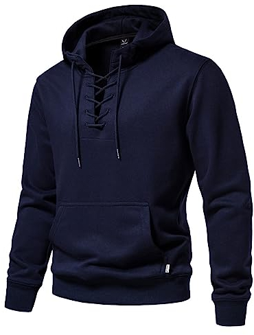 Briskorry Herren Pullover Langarm mit Kapuze Hoodie Einfarbig Sweatshirt Männer Kapuzenpullover Kangaroo Tasche Hoody Pulli