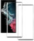 [2 Piezas] Protector de Pantalla para Samsung Galaxy S22 Ultra, Dureza 9H Cristal Vidrio Templado, Anti-Arañazo, HD 4D Cobertura Completa, Sin Burbujas, Ultra Resistente Arañazos
