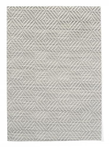 HENDI Platzset, Design: geometrisches Muster, Gewebte Struktur, Rutschfest, 450x300mm, PVC (vinyl), silver