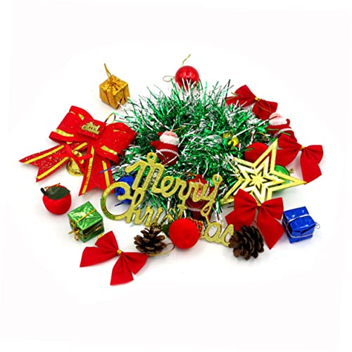 DIKACA 25-teiliges Set Desktop-weihnachtsbäume Tisch-weihnachtsbaum Weihnachtstisch Ornament Dekor Weihnachtsbaum Mit Led-leuchten Künstlicher Mini-weihnachtsbaum Weihnachten Schreibtisch