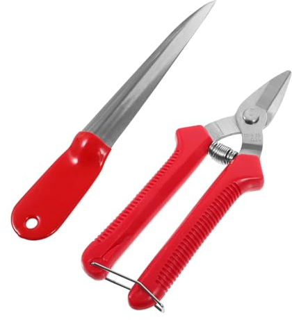 VILLCASE 1 Satz Stemmmesser aus geflochtenem Korb dimensions flechtkorb Werkzeuge zum Korbreparaturwerkzeug Metallkorb Körbe Weidenkorb Rattan-Reparaturschere Weben Brecheisen Weidenrebe