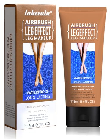 Wasserfestes Bein-Make-up ohne Übertragung, Tattoo Abdecken Wasserfest Make-up Abdeckcreme für Krampfadern, Make-up zum Abdecken von Narben an Beinen und Körper (#3 Bronze, 1)