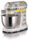 Ariete Positano 1588 Food Processor, 7 Speed Levels, 3 Whisks for Soft and Firm Doughs, Lid with Splash Guard, 5.5 Litre Stainless Steel Bowl, Mediterranean Design, 2400 Watt