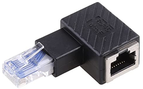 SANRLO Elbow Rj45 Male To Female Cable 90 Degree Adapter Lan Extension Crystal For Head