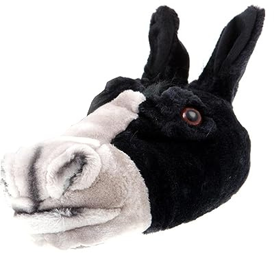 SAM's Unisex Tierhausschuhe Pferd Esel, Schwarz, 45/46, TH-Pf