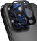 YealRed Pellicola Fotocamera per iPhone 16 Pro 6,3 Pollici e iPhone 16 Pro Max 6,9 Pollici, Lega di Alluminio Protezione Fotocamera Durezza 9H per iPhone 16 Pro/iPhone 16 Pro Max - Nero