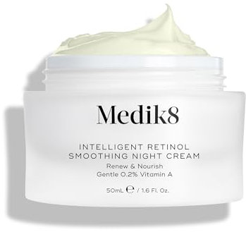 Medik8 Intelligente Retinol Glättende Nachtcreme - Erneuern & Pflegen Sanft 0,2% Vitamin A - 50 ml