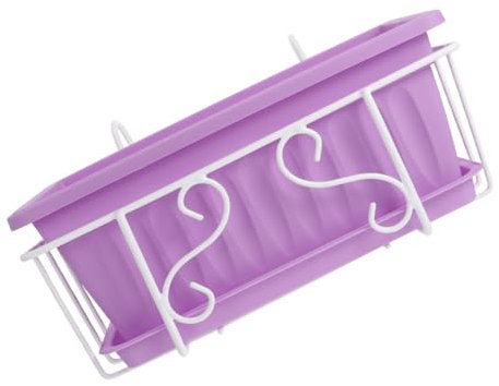 Toddmomy 1 Set-Box Gemüsetopf Schleppen Verstellbarer Blumentopf Tülle Mülleimer Mit Deckel Muttermilchkühler Fensterbrett Beliebte Mülleimer Aufblasgerät Futterspender Plastik Violett