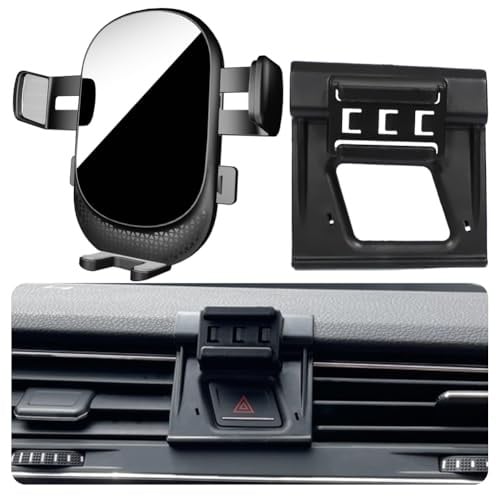 Kacarx Auto Handyhalterung für Volkswagen Touran Auto Zubehör [Nur kompatibel mit 2015-2025 VW Touran IV] 360° Drehbar Handy KFZ Halterungen für iPhone, Galaxy und Andere Android Smartphone