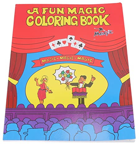 Dioche Malbuch Zum Ausmalen, Malbuch, Magische Requisite – Einfach zu Bedienendes Cartoon-Design für -Zauberer – Performance-Trick mit Visueller – Ideal für Partys und Schule