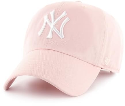 Cappello '47 Brand MLB Clean Up Strapback New York Yankees Rosa chiaro