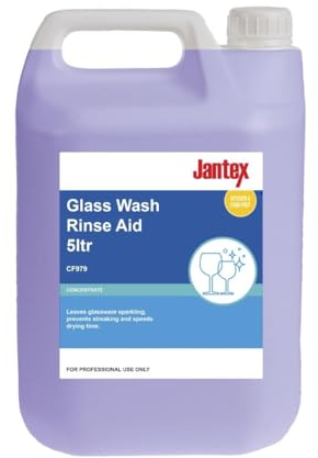 Jantex Cf979 Jantex Verre Lavage liquide de rinçage, 1 l x 5 l