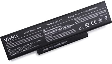 vhbw Batterie Compatible avec ASUS K72F, K73E, K73, K72Y, K72S, K72J, K73E-ty303d, K73E-ty303v, K72R Ordinateur Portable (4400mAh, 11,1V, Li-ION)