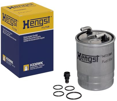 HENGST - Kraftstofffilter H330WK - Hochwertiger Kraftstoff-Leitungsfilter für KFZ - Entfernt Staub und Schmutz aus Otto- oder Dieselmotoren - Schützt das Einspritzsystem