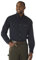Wrangler Men's Logger Twill Long Sleeve Workshirt SHIRT, Navy, M