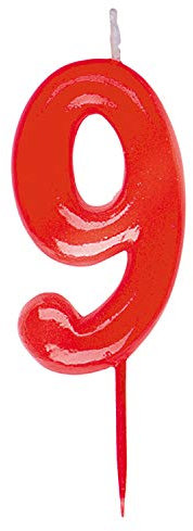 Dekora - Originale Kerzen für Kuchen Deko | Geburtstagskerze Nummer 9