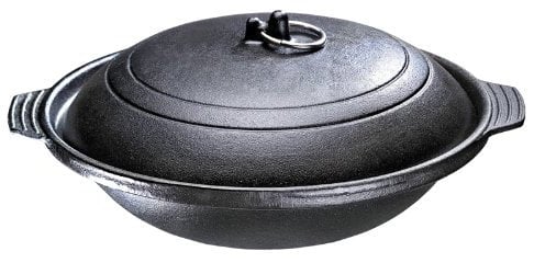 Round Korean Style Cast Iron Casserole Pot 18cm