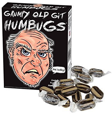 Great Novelty Gift / Present for Her, Women, Ladies Birthday or Christmas - Grumpy Old Git Humbugs - Special Candy, Sweeties for the Old by Smiley Gifts & Gadgets