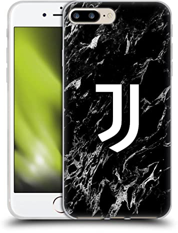 Head Case Designs Offizielle Juventus Football Club Schwarz Marmor Gel Handyhülle Hülle [Militärischer Schutzgrad] Kompatibel mit Apple iPhone 7 Plus/iPhone 8 Plus