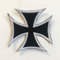 Iron Cross Black Biker Badge Iron on Sew on Embroidered Patch