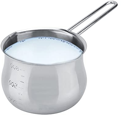 Jeffergarden 1.7pt Stainless Steel Milk Pot Butter Chocolate Melting Pot Cheese Baking Milk Soup Saucepan Omelette Pot Cookware