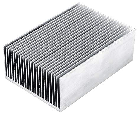 Estink Aluminium Kühlkörper, Kühlkörper Kühlflosse, Alu Kühlkörper für LED-Verstärkertransistor-IC-Modul, 100 x 69 x 36mm