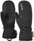Reusch Hannah R-TEX® XT Mitten Winddichte, wasserdichte, atmungsaktive und warme Fäustlinge Fausthandschuhe Winterhandschuhe Schneehandschuhe Skihandschuhe für Damen, Black/Silver, 6,5