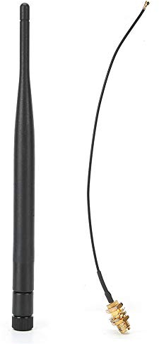 Kit d'antenne WiFi Double Bande et câble d'extension IPEX4, Ensemble d'antenne 6DBI à Gain élevé, amplificateur de Signal WiFi Longue portée, adapté à Une Carte réseau avec Interface NGFF M.2