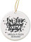 personalisiertes Weihnachtsornament Our first Christmas together mit Name und Datum