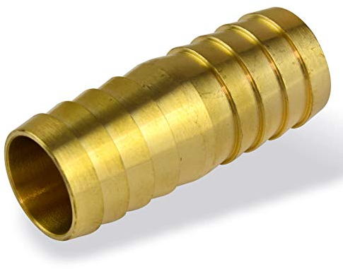 Stabilo Schlauchverbinder 1 1/2' 3/2' Zoll 40mm Messing Schlauchröhrchen Verbindungsstück Schlauchverbindung