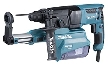 Makita HR2652J HR2652J Leichter Hammer, 800 W, 26 mm, SDS-Plus, 3 Modi, mit MakPac HEPA, Schwarz