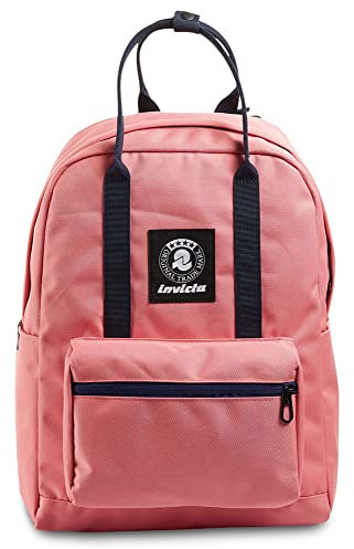 Invicta Rucksack, VAX, aus nachhaltigen Materialien, Praktischer Rucksack für Reise, Freizeit, Ausflüge; Uni, Büro , mit Laptopfach bis 13'' , Tagesrucksack, Handtasche; rosa