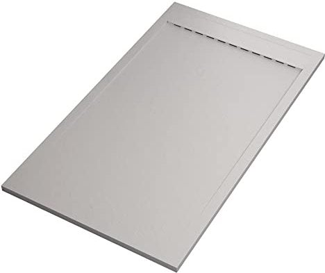 Piatto doccia bianco con scarico laterale griglia inox e piletta STAR PRESTIGE - 70x160