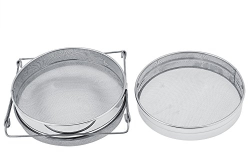 Passoire à miel en acier inoxydable, filtre à miel Passoire à miel à double tamis