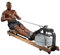 FitEngine Premium Holz-Rudergerät mit Wasserwiderstand | 100% massives Eschenholz für effektives Training zuhause, klappbar und Nicht klappbar | Trainingscomputer und Tablethalterung