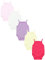 TupTam Body Neonato Bambina 5 Pezzi – Body Neonato in Cotone con Spalline, Perfetto per l’Estate, Rosa/Viola/Giallo, 68