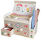 LIUCONGBD Desk Organiser with 3 Drawers and Stickers, Desk Tidy Organiser with Pen Holder, Multifunctional Large Capacity Desktop Makeup Storage Box for Office School Home Cosmetic Stationery Supplies