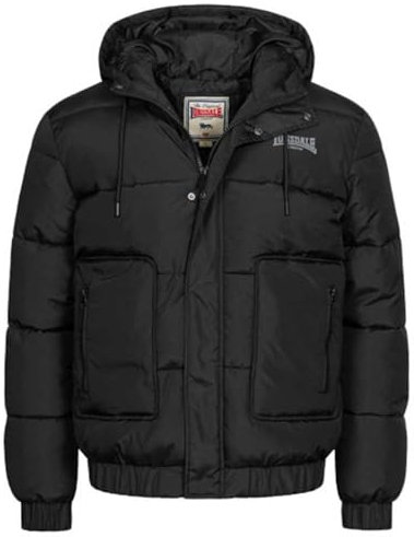 Lonsdale Men's DOLLAGH Winterjacke, Black/Grey, XL