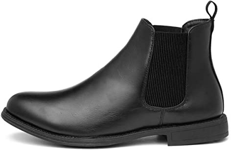 Beckett Briggs Mens Black Smart Chelsea Boot - Size 12 UK - Black