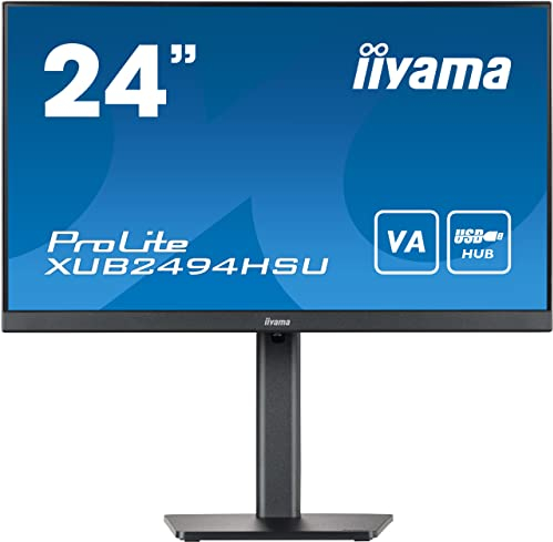 Ecran PC - Moniteur iiyama ProLite XUB2494HSU-B2 plat de PC 60,5 cm (23.8) 1920 x 1080 pixels Full HD LED Noir