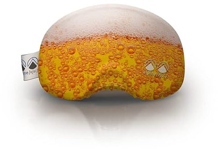 alpine [vju:] - Skibrillen Schutz | Goggle Schutz Cover | elastisch aus Mikrofaser | unisex (Bier)